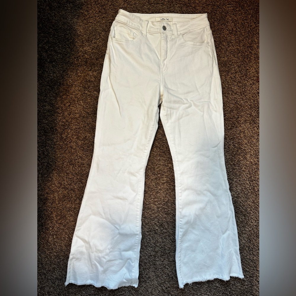 Willow & Root White and Wide leg Bootcut Jeans
